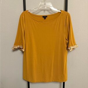 Ann Taylor Factory Bow Sleeve Top Size XL